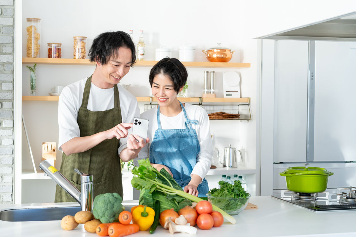 お家で料理